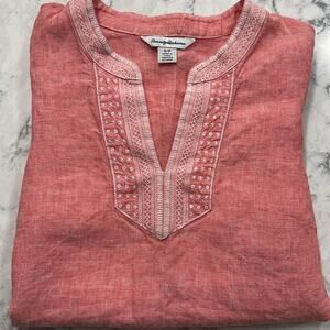 Tommy Bahama Linen Tunic Size S